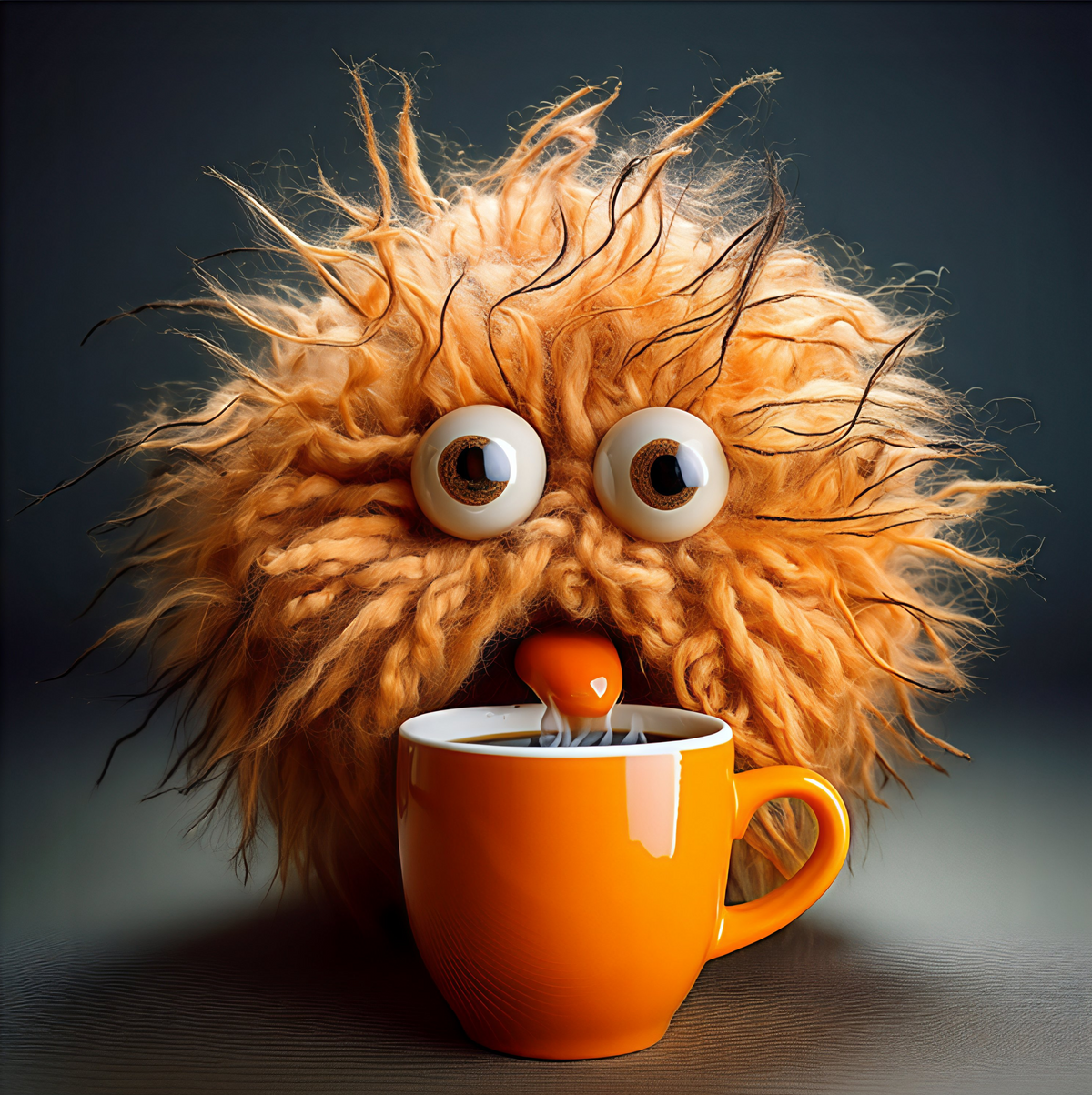 Morning Coffee Monster – Framed Tile