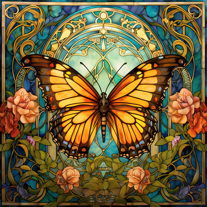 Stained Glass Butterflies