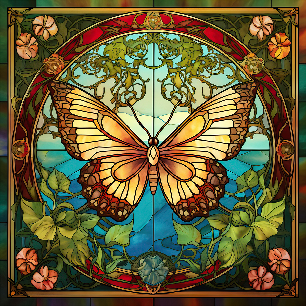 Stained Glass Butterflies