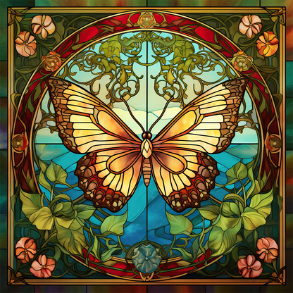 Stained Glass Butterflies