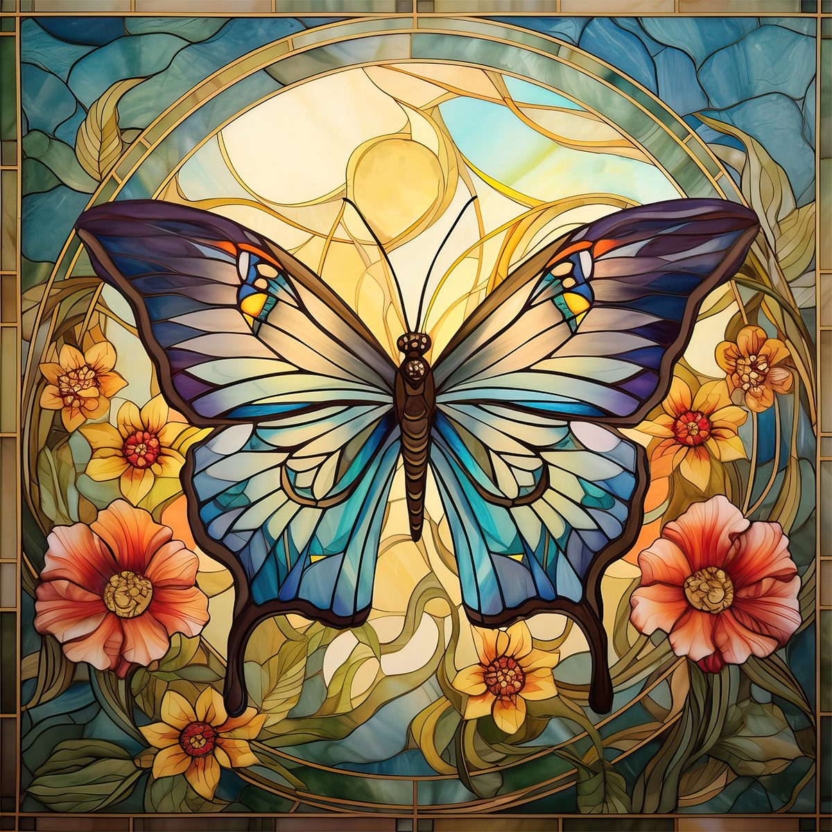 Stained Glass Butterflies