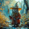 Autumn Forest Wizard – Framed Tile